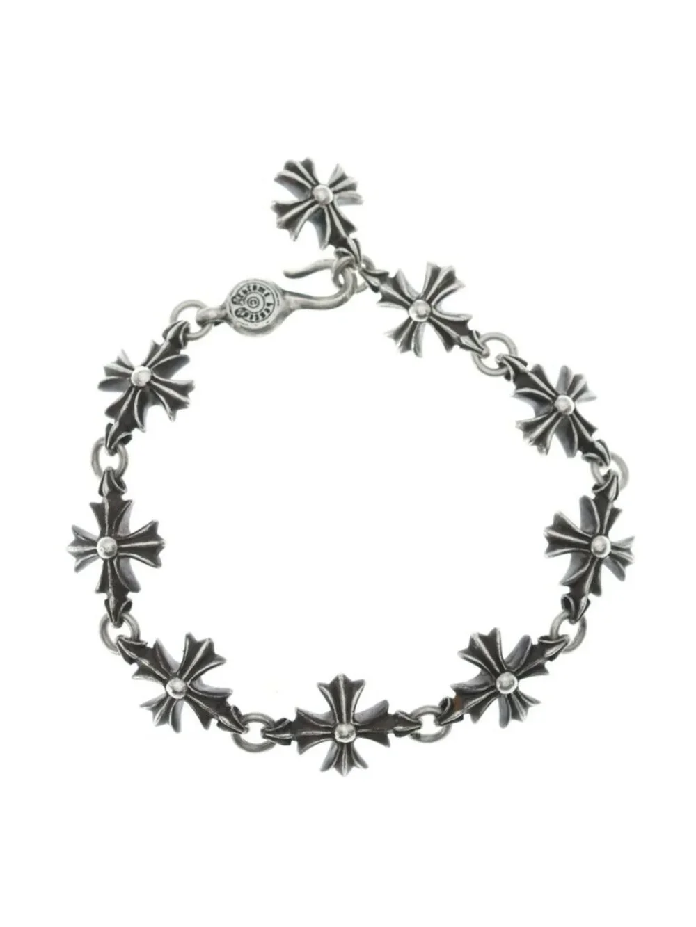 Chrome Hearts CO CH Plus Cutout Bracelet Silver